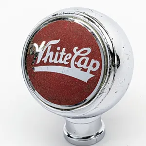 BALL TAP KNOBHANDLE WHITE CAP BEER TWO RIVERS WISCONSIN