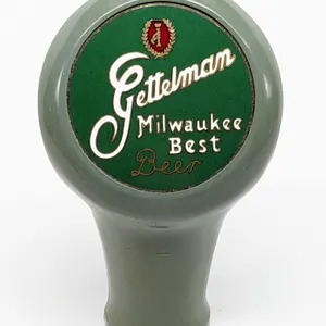 BALL TAP KNOB HANDLE GETTELMAN MILWAUKEE BEST BEER WISCONSIN