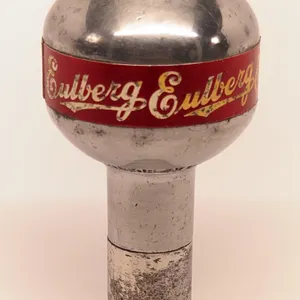BALL TAP KNOB HANDLE EULBERG BEER PORTAGE WISCONSIN (NEWMAN)