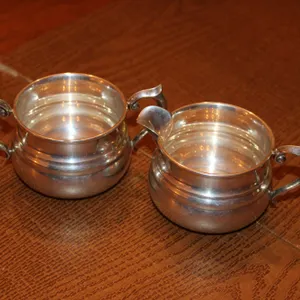 Gorham Sterling Silver Creamer & Sugar