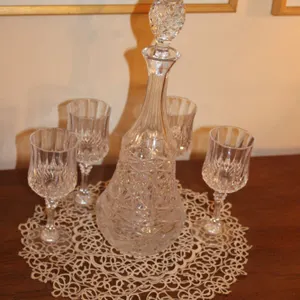 Crystal Decanter & Stemware