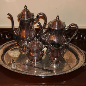 Camille Silver Plate Tea Service