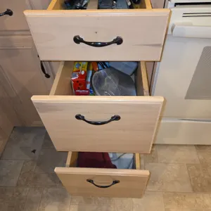 3 kitchen drawer clean out
