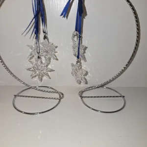Hanging crystal stars