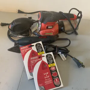 Black & Decker & Ryobi Power Sanders with Sanding Sheets