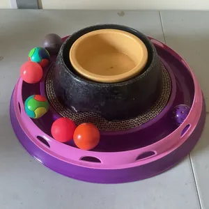 Cat Toy & Two Pet Dishes