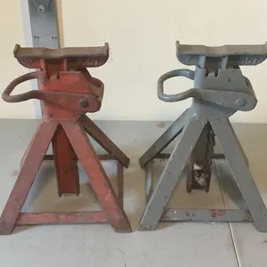 Pair of Vintage Adjustable Metal Jack Stands