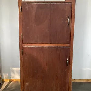 Vintage Wooden Two-Door Utility / Storage Cabinet