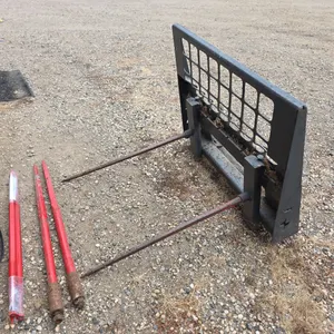 Skidsteer 2 prong bale spear