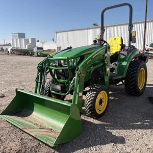 John Deere 2038R MFWD compact tractor w/ JD 220R front loader
