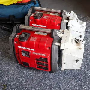 (2) Honda EM650 Gasoline-Powered Suitcase Generator/Light