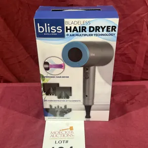 BLISS BATH & MORE BLADELESS HAIR DRYER (NEW)