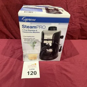 CAPRESSO STEAMPRO 4 CUP ESPRESSO & CAPPUCCINO MACHINE (NEW)