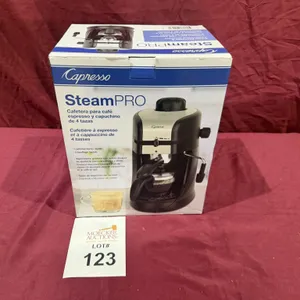 CAPRESSO STEAMPRO 4 CUP ESPRESSO & CAPPUCCINO MACHINE (NEW)