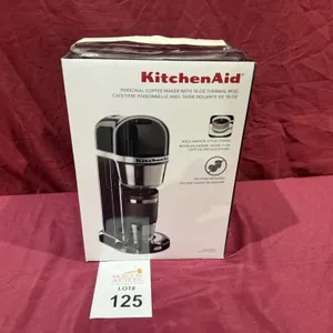 KITCHENAID PERSONAL COFFEE MAKER W/THERMAL MUG (NEW)