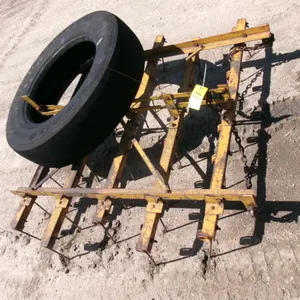 5' 5 BAR SPRING TOOTH HARROW SECTION w / chain hitch