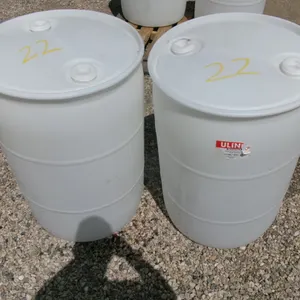 2-PLASTIC 55 GALLON BARRELS