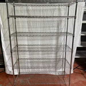 Commercial Chrome Wire Shelving Unit