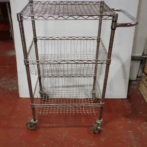 3-Tier Wire Basket Cart