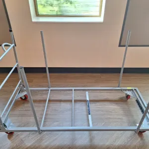 4 Workspace Cubicle System, 6'x6' Workspace, 67" Walls, All with Desks and Cabinets