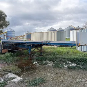 1999 Tos Transport 7.4 m Tri/A B-Double Lead Flatbed Trailer (Inoperable)