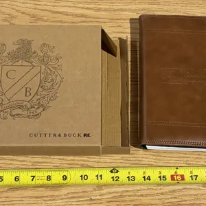 Brown Cutter & Buck Legacy Collection Leather Tablet Case.