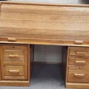 Oak Roll Top Desk