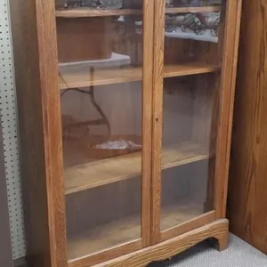 Antique Glass Front Book Case