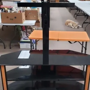 Media Stand w/ Glass Shelves