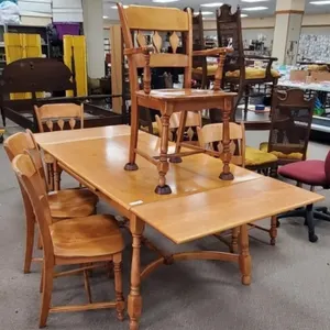 Heywood Wakefield Table & 6 Chairs