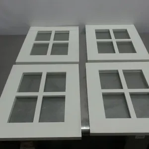 Set of 4 Glass Cabinet Windows