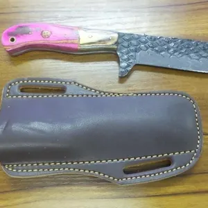 Compact Textured Cleaver Knife & Sheath
