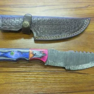 Custom-Style Fixed Blade Hunting Knife