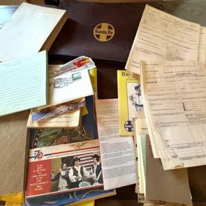Vintage and Antique Railroad Forms, Pamphlets,