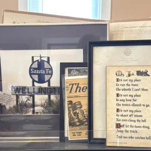 Wellington, KS Santa Fe Photo in Frame,