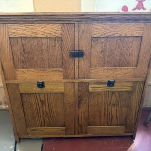Antique Wood Sorting Cabinet Top Piece 41” x 12”