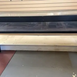 Wood and Glass Display Cabinet 72” x 24” x 32”