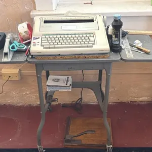 Vintage Typing Table, Electric Smith-Corona