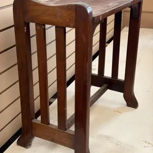 Antique Wood Bench 21” x 10.5” x 22.5”