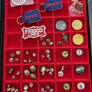 Rail Toad Uniform Buttons, Pins, Patches 
-