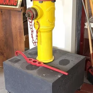 Fire Hydrant Mounted to Rolling Base 
- overall