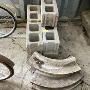 Quantity of cinder blocks and more