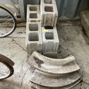 Quantity of cinder blocks and more