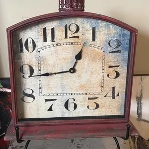 Rustic Clock with Stand 15.5x5x17 inches