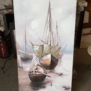 Canvas Painting of Sail Boats