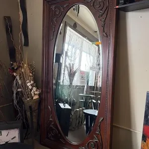 Large Wooden Framed Mirror
