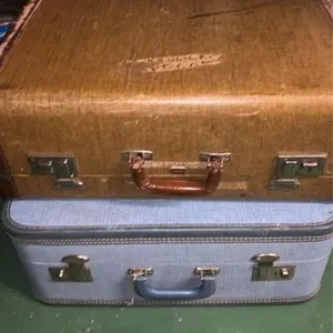 Two vintage suitcases