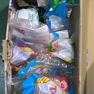 Box of retro Macdonalds toys