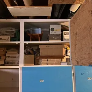 Large amount of wooden craft supplies