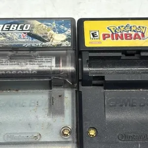 Nintendo Gameboy Lot Pokemon Pinball Rumble Zebco